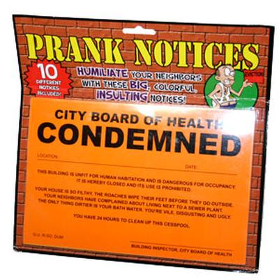 Click to get Prank Condemned House Stickers