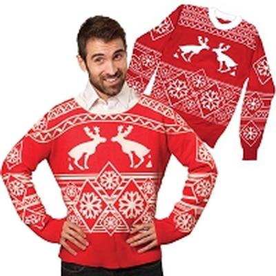 Click to get Ugly Christmas Sweater Pooping Moose