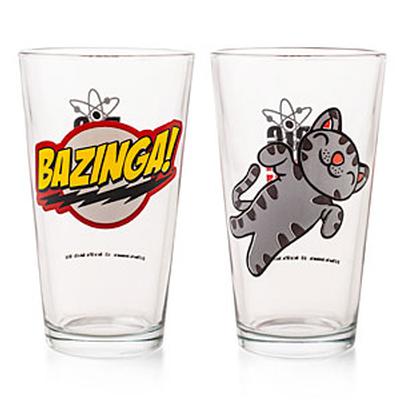 Click to get Bazinga  Soft Kitty Glass Set