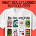 What I Really Learned in School Shirt