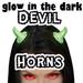 Glow in the Dark Devil Horns